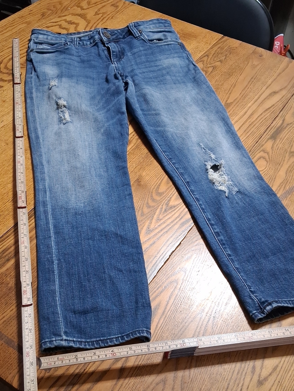 KUT FROM THE KLOTH Jeans Womens 8 REESE ANKLE STRAIGHT LEGS Denim Used Pants